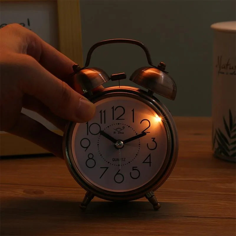 Будильник ретро Janel медный 12х9х5,5 см