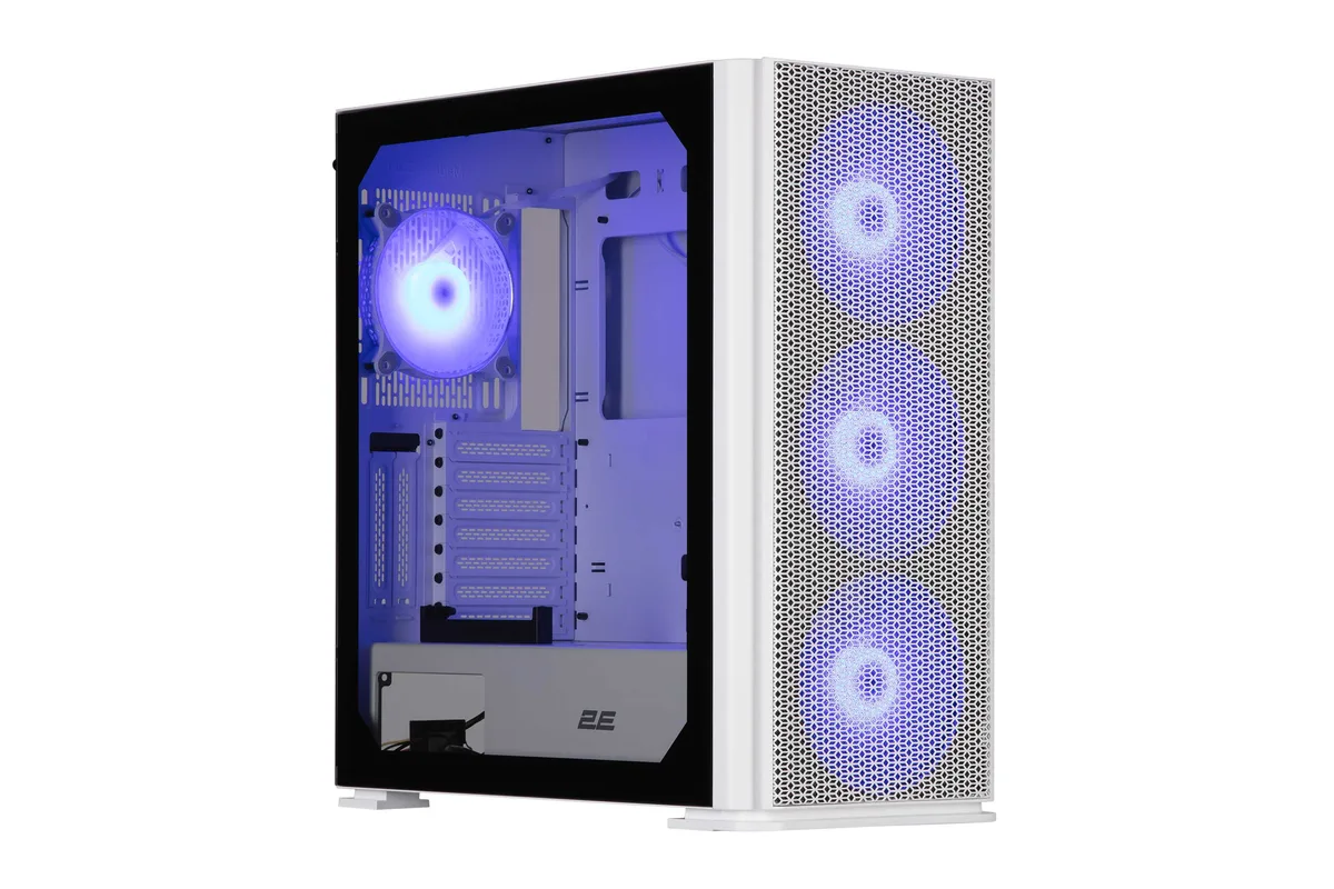 Корпус 2E Gaming білий Large Mid Tower ARGB 3x140мм 1x120мм 2xUSB3.0 1xUSBType-C