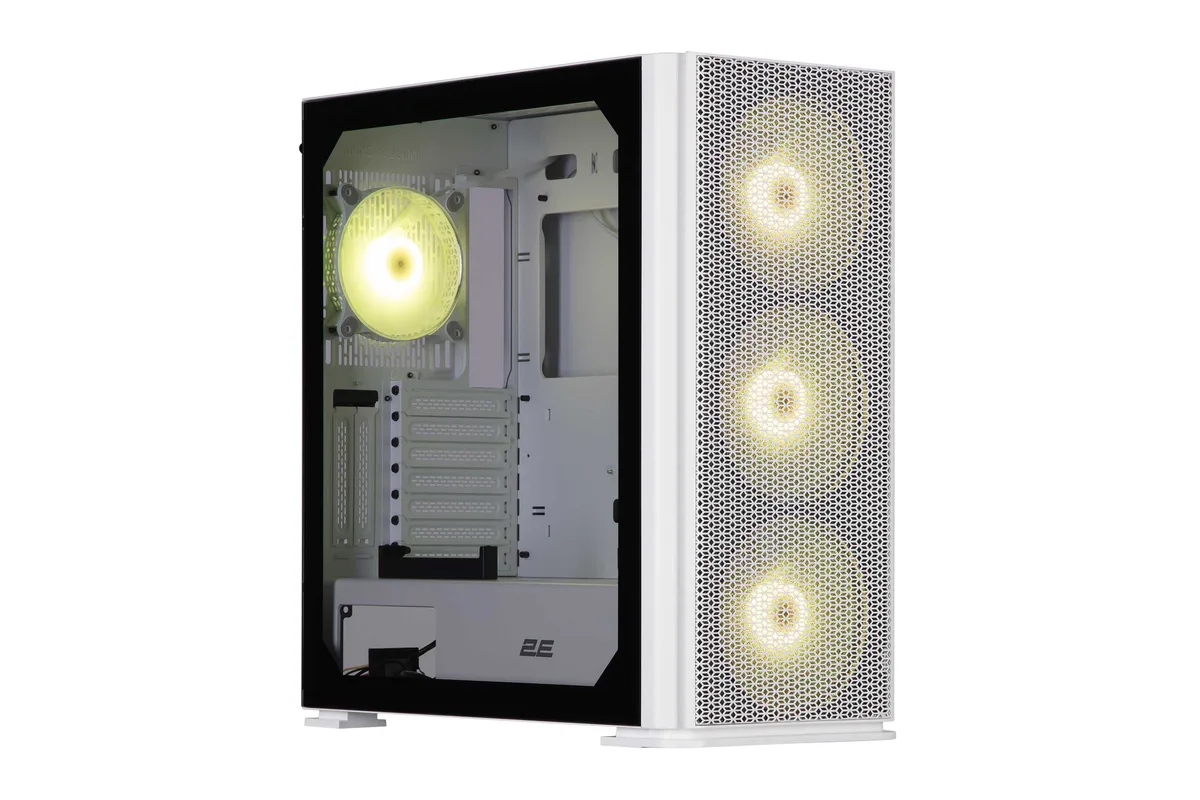 Корпус 2E Gaming білий Large Mid Tower ARGB 3x140мм 1x120мм 2xUSB3.0 1xUSBType-C