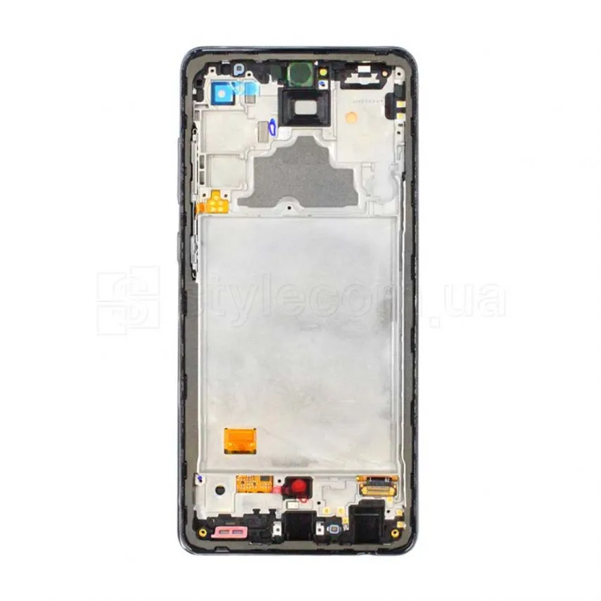 Дисплей Samsung IPS 6,7 дюйм чорний з сенсорним екраном і рамкою Service Original