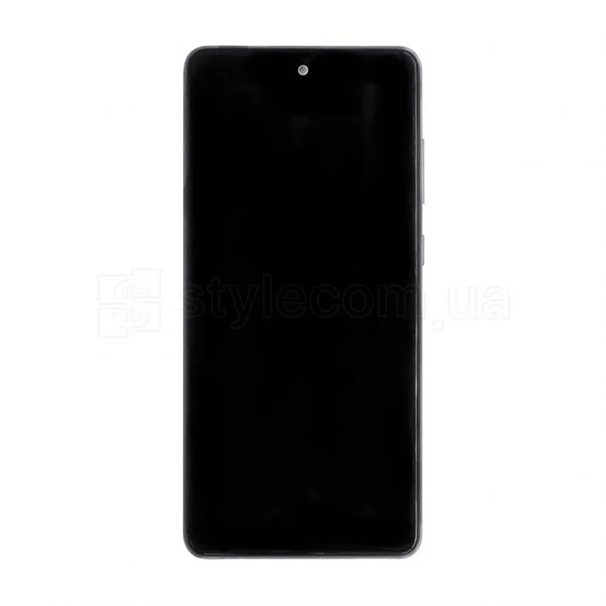 Дисплей Samsung IPS 6,7 дюйм чорний з сенсорним екраном і рамкою Service Original