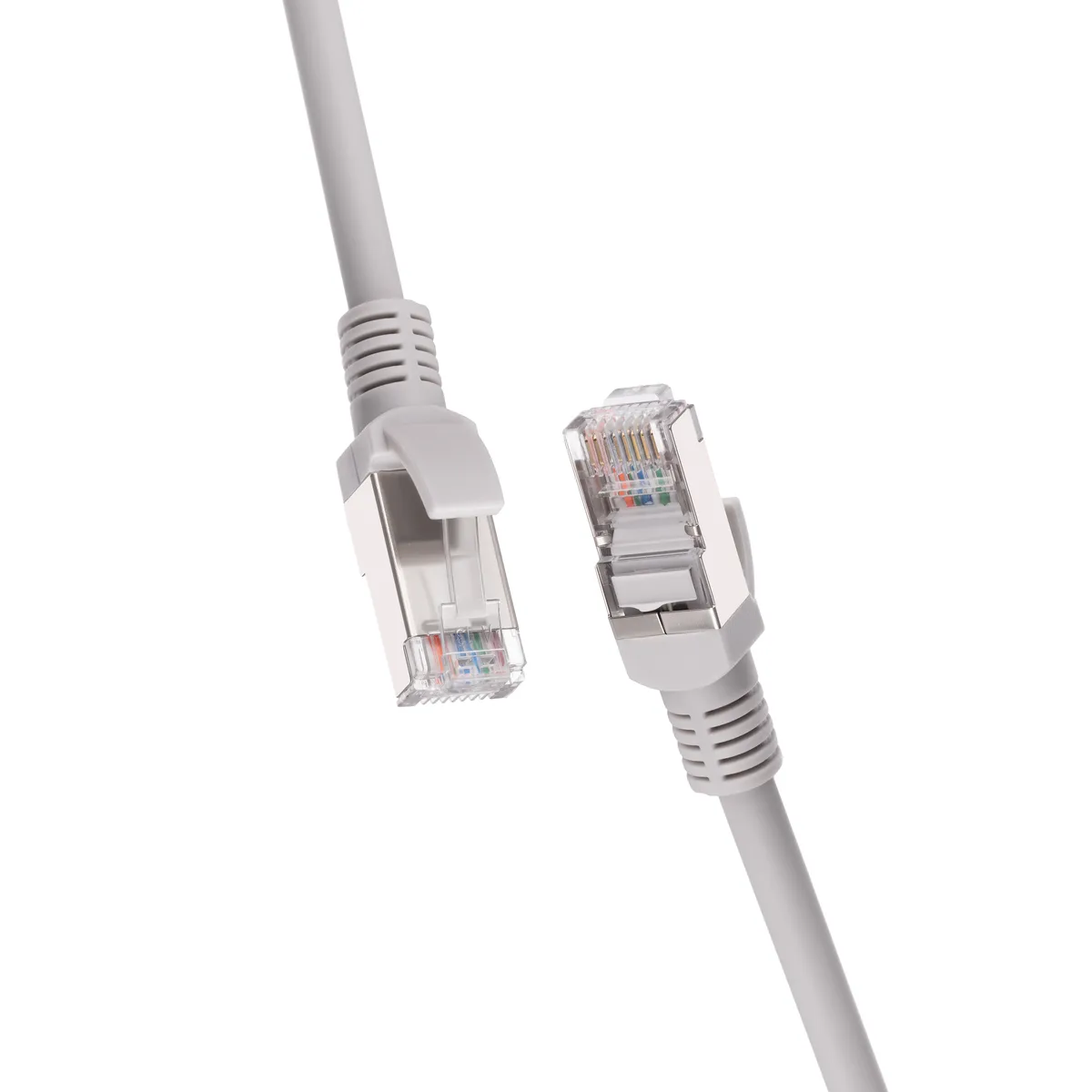 Патч-корд 2E CAT 5e, FTP, 5м, 26AWG, RJ45, 7/0.16, Cu, LSZH, серый.