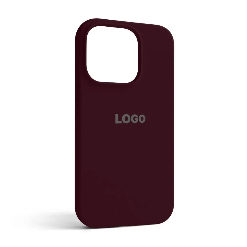 Чохол Silicone Case для Apple iPhone 15 Pro силіконовий бордовий