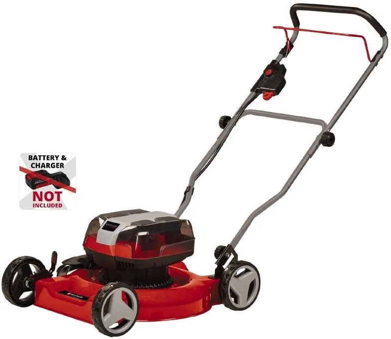 Акумуляторна газонокосарка Einhell PXC GE-CM 36/48 Li M 36В (18+18) 48 см без травозбірника, висота скошування 30-75 мм, вага 16,9