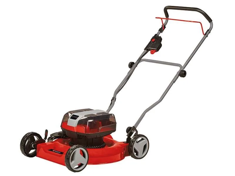 Акумуляторна газонокосарка Einhell PXC GE-CM 36/48 Li M 36В (18+18) 48 см без травозбірника, висота скошування 30-75 мм, вага 16,9