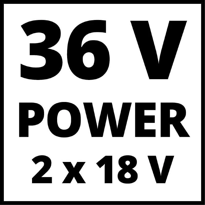 Акумуляторна газонокосарка Einhell PXC GE-CM 36/48 Li M 36В (18+18) 48 см без травозбірника, висота скошування 30-75 мм, вага 16,9