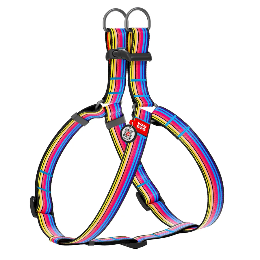Шлея анатомічна WAUDOG Nylon 25 мм 60-90 см Нейлон Л розмір L