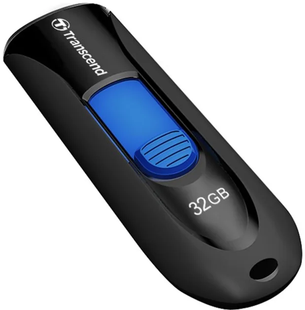 Накопичувач Transcend пластик 32GB Чорний USB 3.1