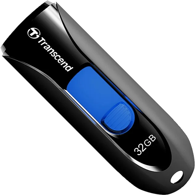 Накопичувач Transcend пластик 32GB Чорний USB 3.1