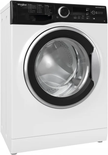 Фронтальна пральна машина Whirlpool, 6 кг, 1200 об/хв, клас енергоефективності A+++, 43 см, з дисплеєм, інверторним двигуном, чорн