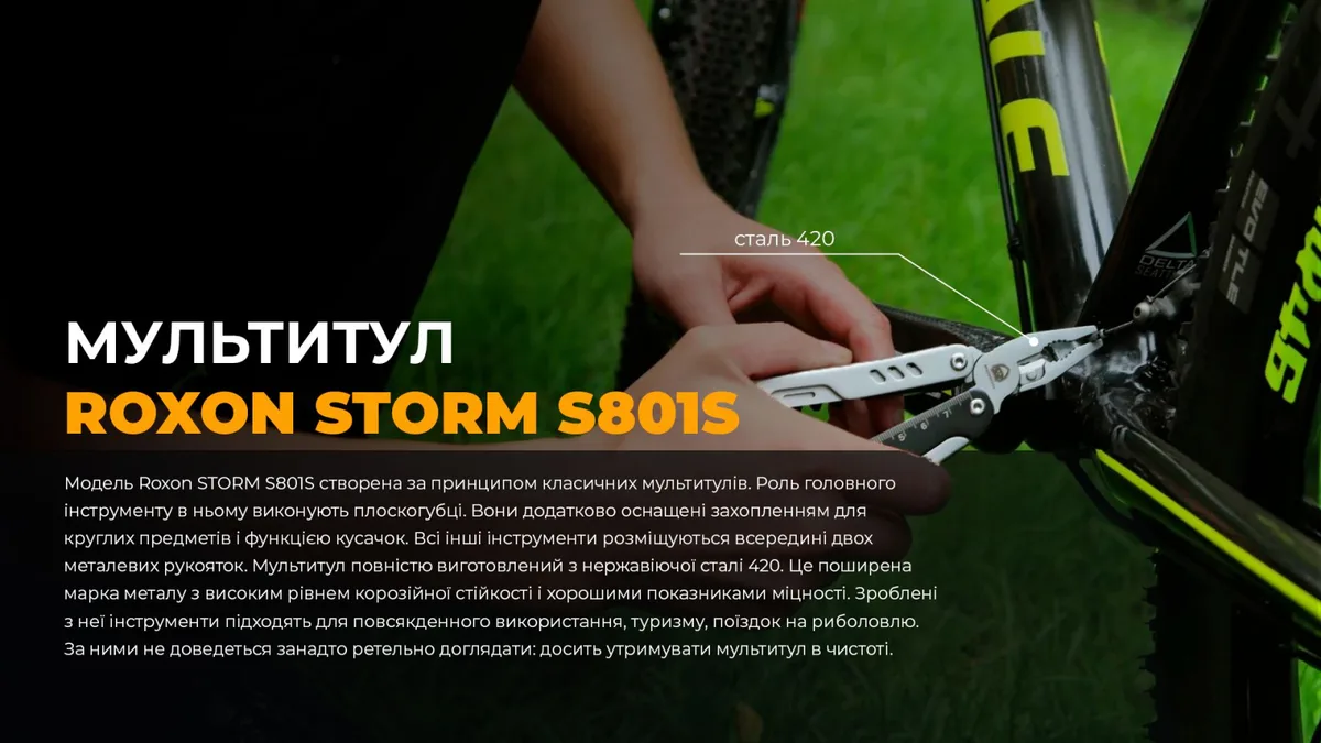 Мультитул Roxon нержавіюча сталь 106х41х20 мм 16 функцій