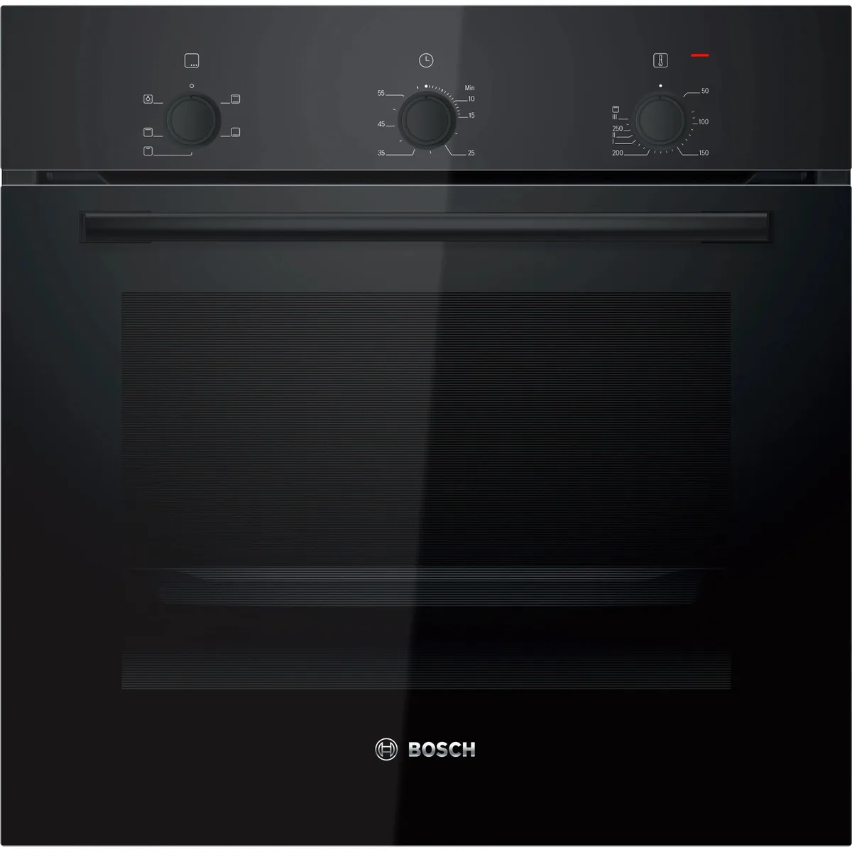 Електрична духова шафа Bosch, 71 л, клас енергоефективності A, чорного кольору.