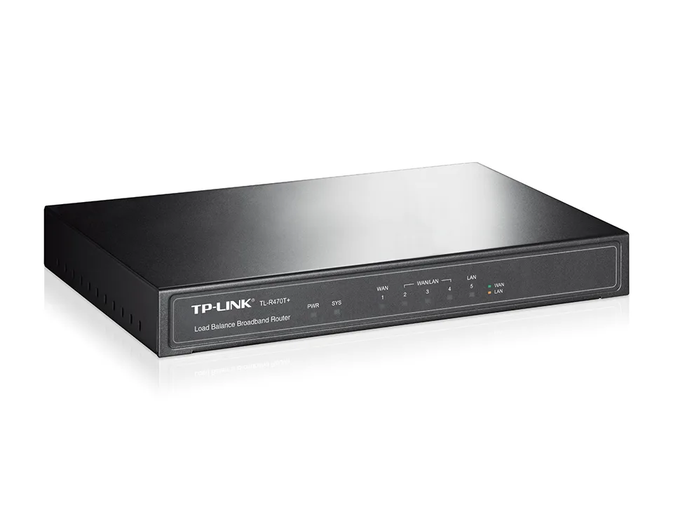Мультисервісний Маршрутизатор TP-LINK TL-R470T+ 1xFE LAN, 3xFE LAN/WAN, 1xFE WAN