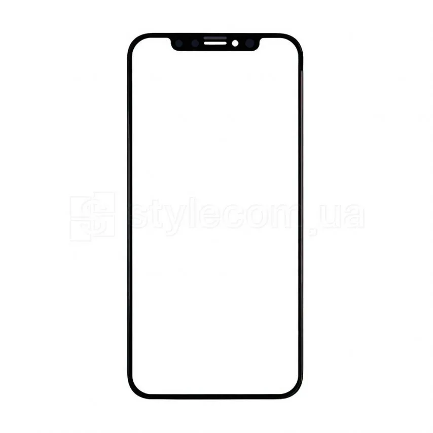 Скло для переклеювання Apple iPhone чорне Original Quality 0,33 мм