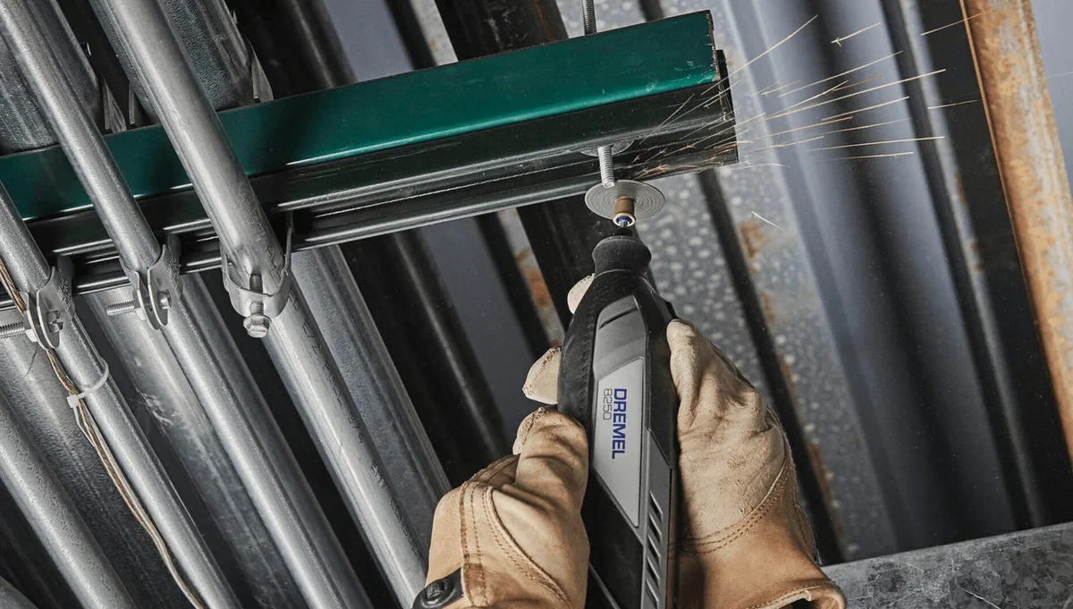 Акумуляторна шліфувально-гравірувальна машина Dremel 8250-5, 12В, 1х2А·год, 5000-30000 об/хв, вага 0.59 кг.