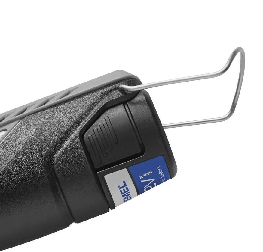 Акумуляторна шліфувально-гравірувальна машина Dremel 8250-5, 12В, 1х2А·год, 5000-30000 об/хв, вага 0.59 кг.