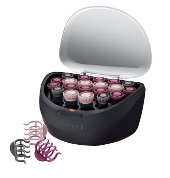 Термобігуді Remington Ionic, 500Вт, D-20, 23, 27 мм, 20 шт, з іонізацією та кондиціонуванням, чорний.