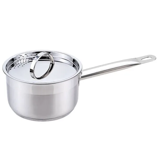 Ковш Maestro нержавіюча сталь 0,75 л 14 см скляна кришка