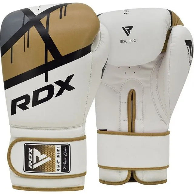 Боксерские перчатки RDX PU 12 унций Золотые