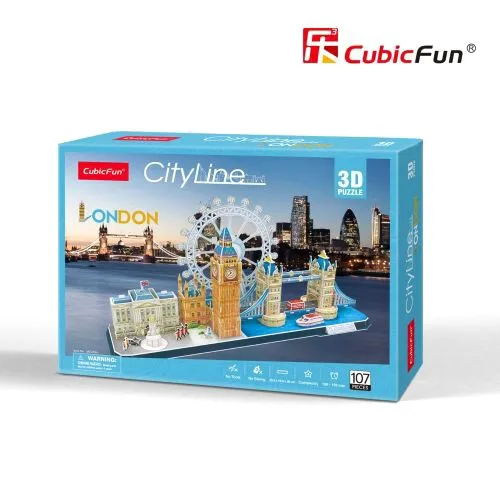 Тривимірна головоломка-конструктор City Line London Cubic Fun 3D пазл для дітей та дорослих