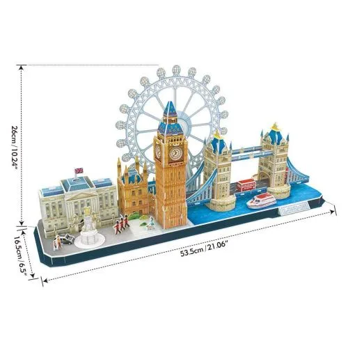 Тривимірна головоломка-конструктор City Line London Cubic Fun 3D пазл для дітей та дорослих