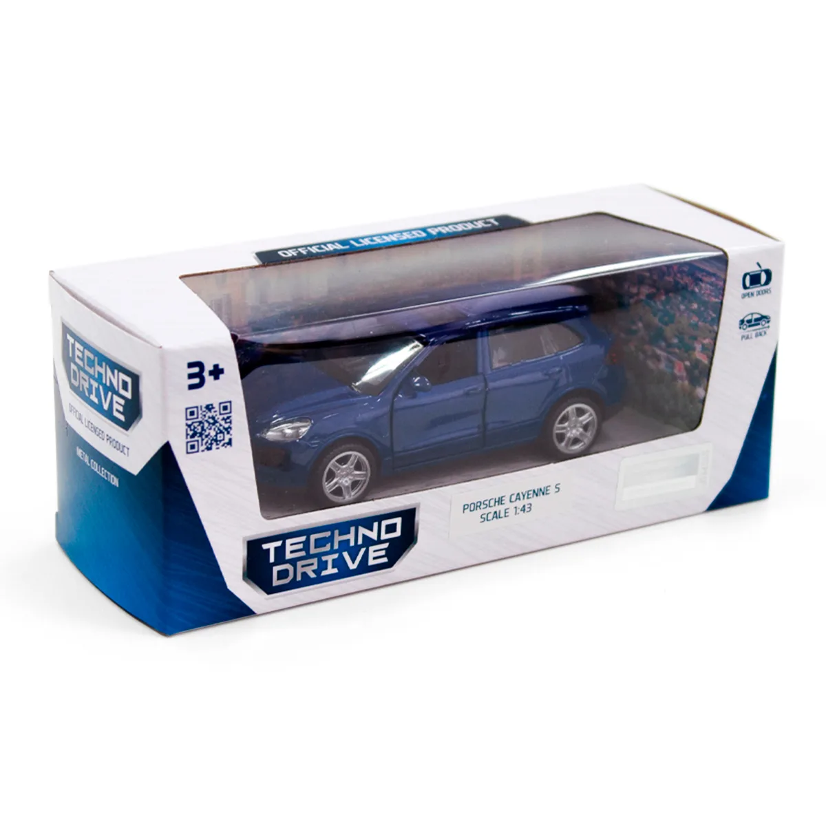 Автомодель TechnoDrive метал 6,5х7х17,5 см синя