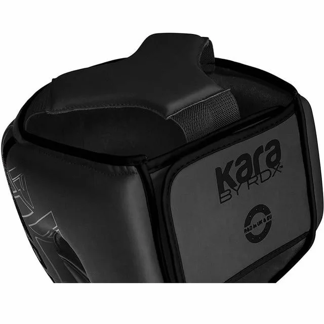 Боксерський шолом RDX PU-шкіра L Чорний
