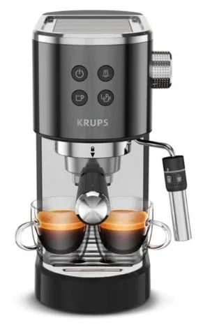 Кавоварка еспресо Krups метал 28,5х14,3х28,5 см чорна