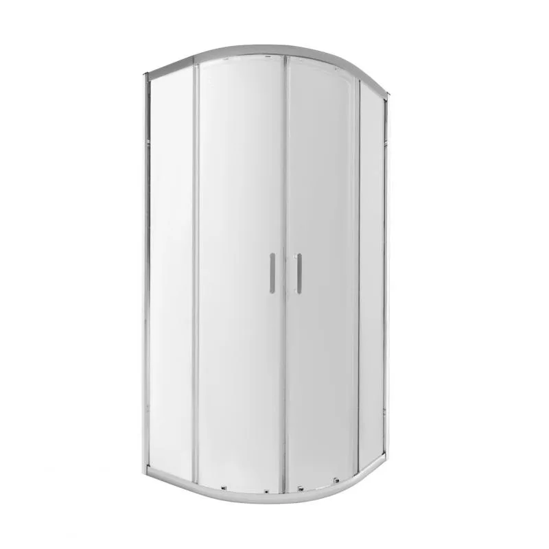 Душевая кабина Qtap CRM1011AC6 100x100 см прозрачное стекло 6 мм раздвижная хром