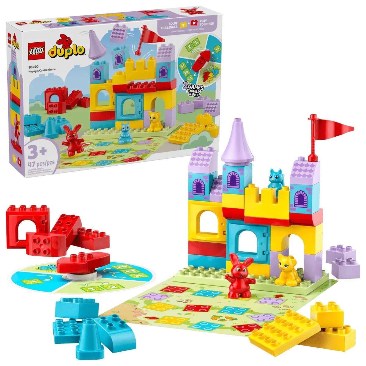 Конструктор LEGO DUPLO пластик 2 в 1 різнокольоровий
