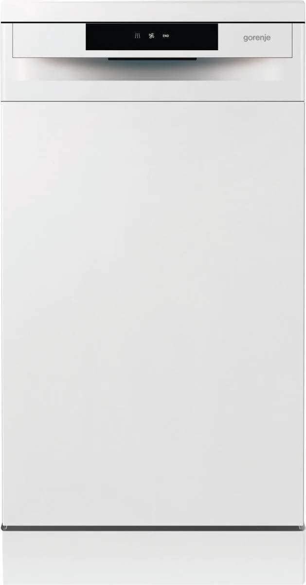 Посудомийна машина Gorenje вузька 9 комплектів A++ біла з AquaStop для дому електронна 47 дБ