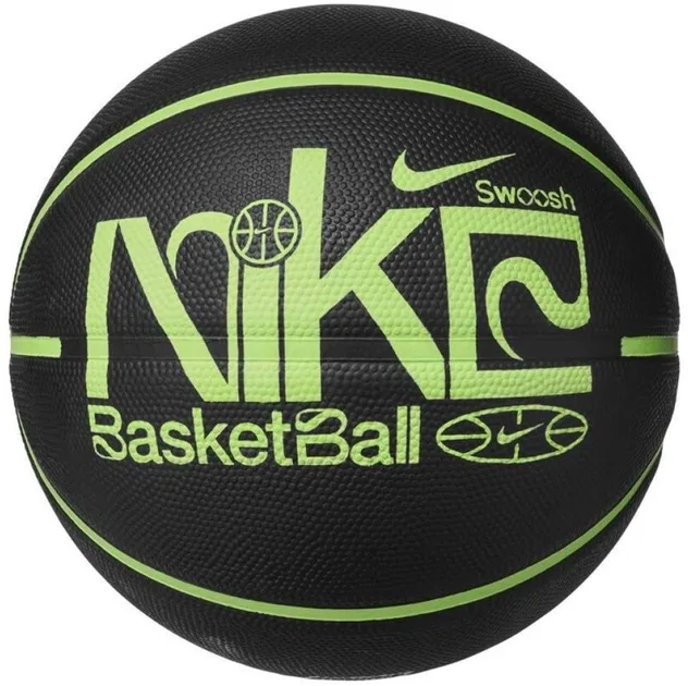 Баскетбольний м'яч NIKE гума 5 чорний зелений
