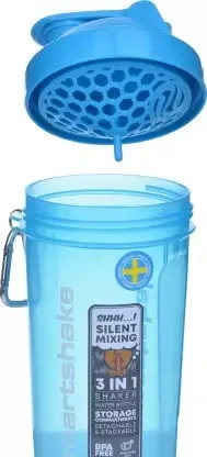 Шейкер спортивний SmartShake пластик 500 мл синій