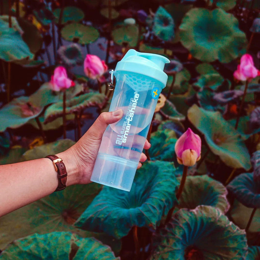 Шейкер спортивний SmartShake пластик 500 мл синій