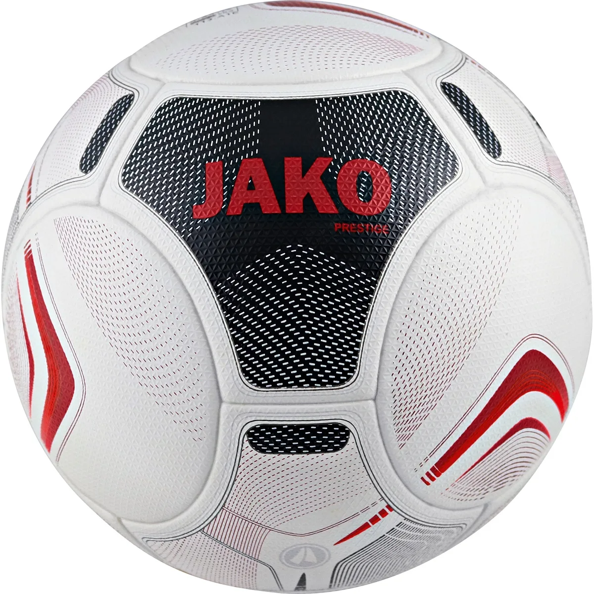 Футбольний м'яч Jako каучук 5 білий чорний бордовий