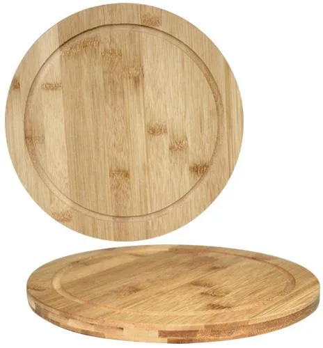 Розкладна дошка Bamboo бамбукова кругла 30 см світла