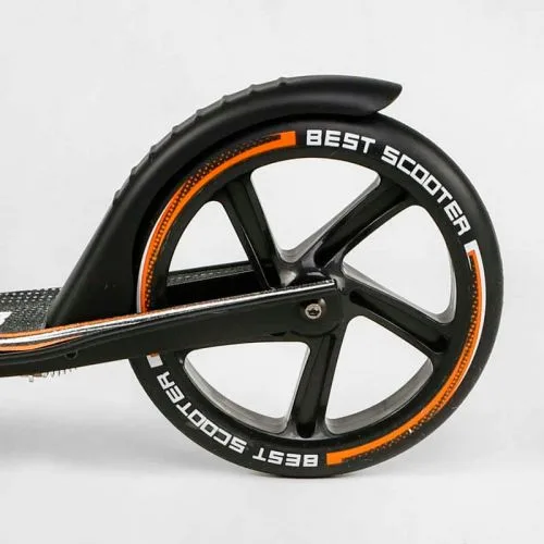 Алюмінієвий самокат Best Scooter з амортизатором та світлодіодною фарою для дітей та дорослих.
