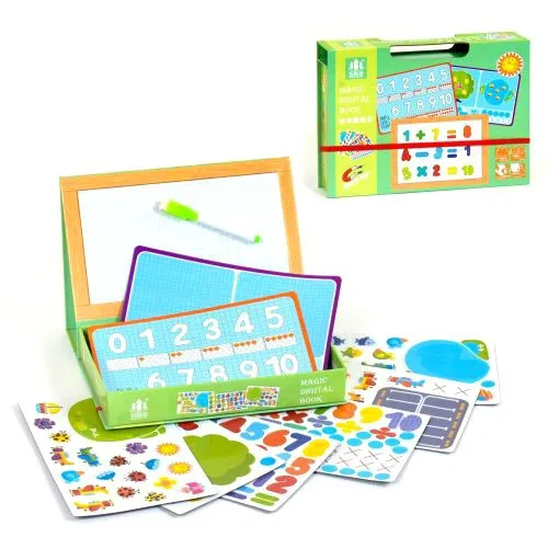 Деревянная магнитная книга Wisdom cool fort для детей 3-7 лет разноцветная
