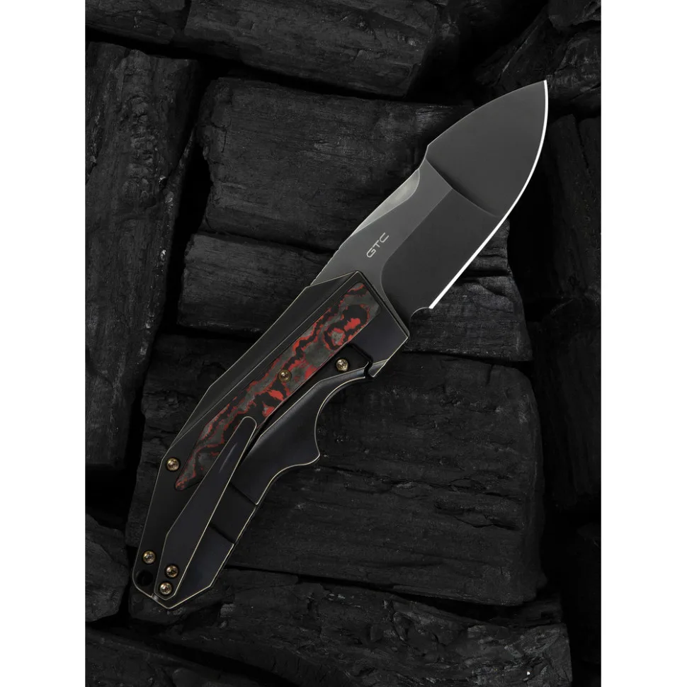 Складаний ніж Weknife CPM 20CV 178,5х74,9 мм Чорний Титан Карбон