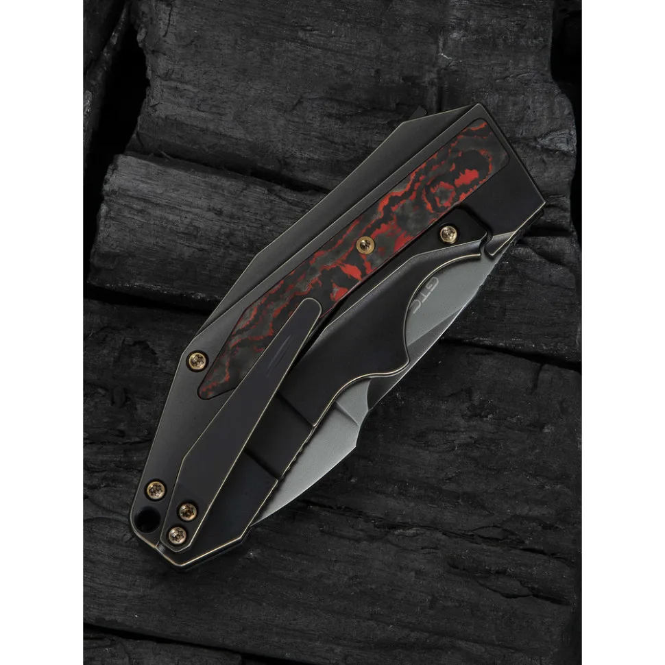 Складаний ніж Weknife CPM 20CV 178,5х74,9 мм Чорний Титан Карбон