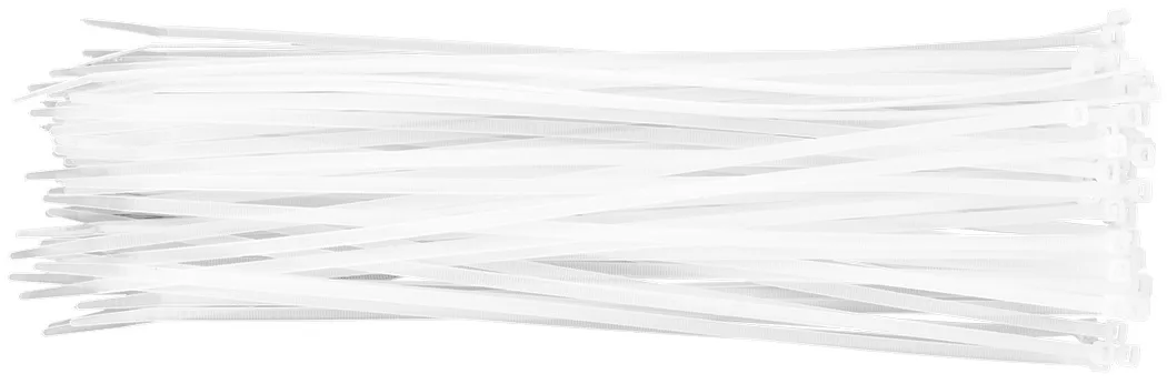 Хомут-стяжка Neo Tools, пластик, 4.8x370мм, білий, 75шт