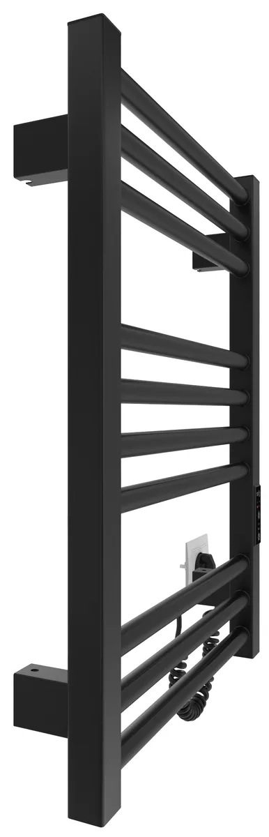 Рушникосушка Hygge Family электрическая Derby, 570х430х80мм, таймер-регулятор, сталь, черный матовый.