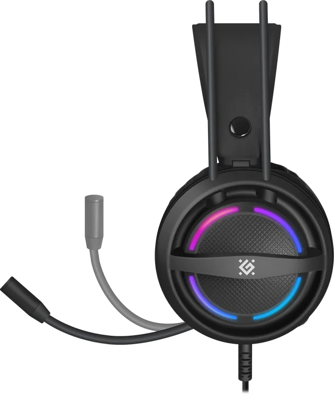 Гарнітура Defender дротова 50 мм чорна 2 м RGB