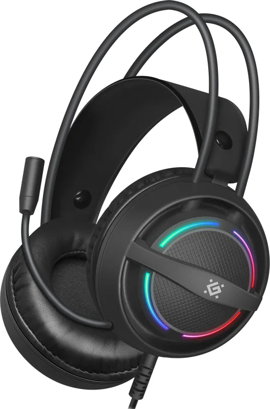 Гарнітура Defender дротова 50 мм чорна 2 м RGB