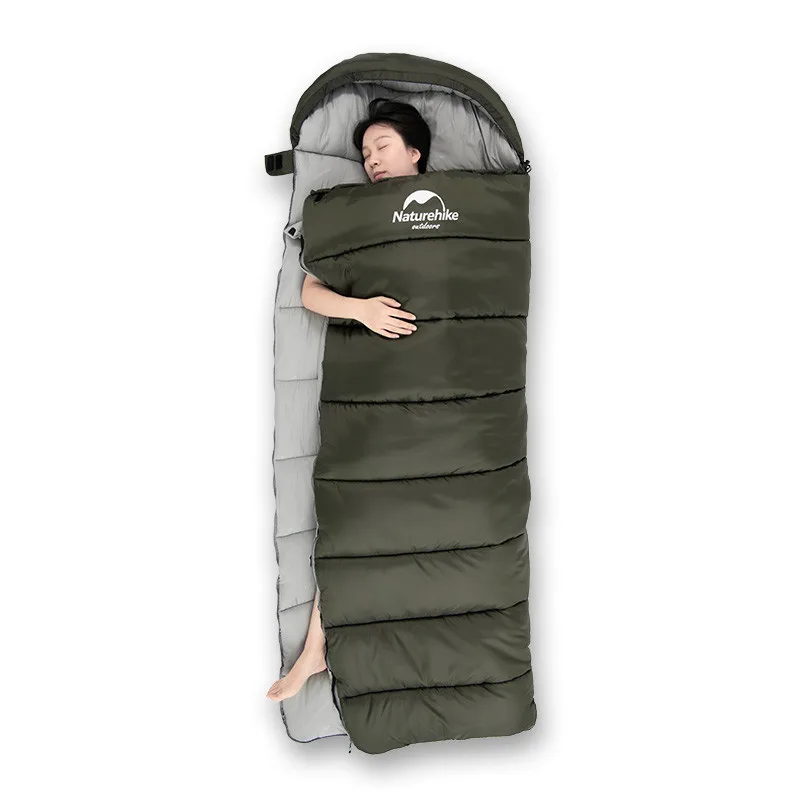 Спальный мешок Naturehike полиэстер 220х75 см темно-зеленый