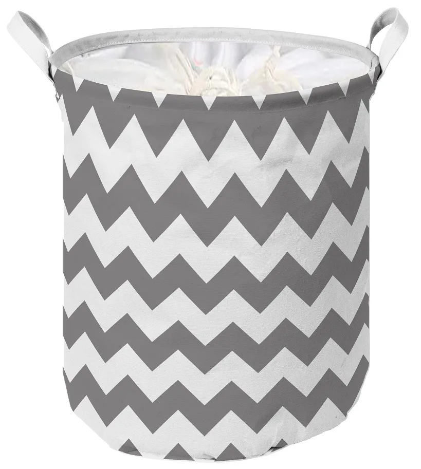 Кошик тканинний Idea Home Поліестер 35х45 см Сірий Zig Zag