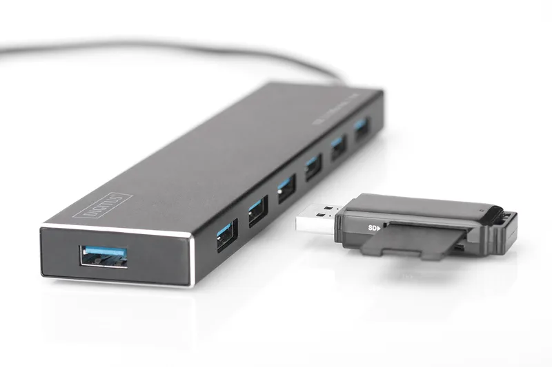Хаб DIGITUS USB-A > 7хUSB-А, активний
