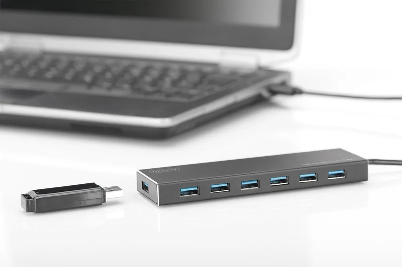 Хаб DIGITUS USB-A > 7хUSB-А, активний