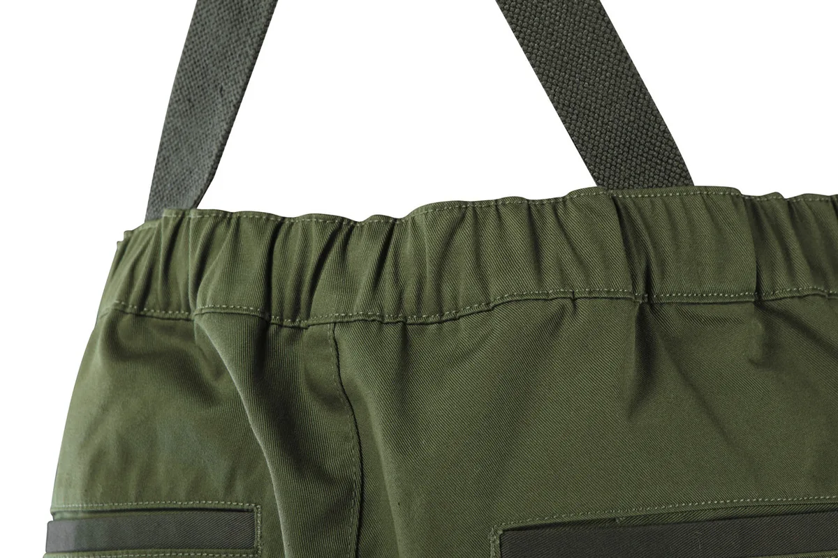Напівкомбінезон робочий Neo Tools Camo оливковий еластичні лямки універсальний для роботи та відпочинку