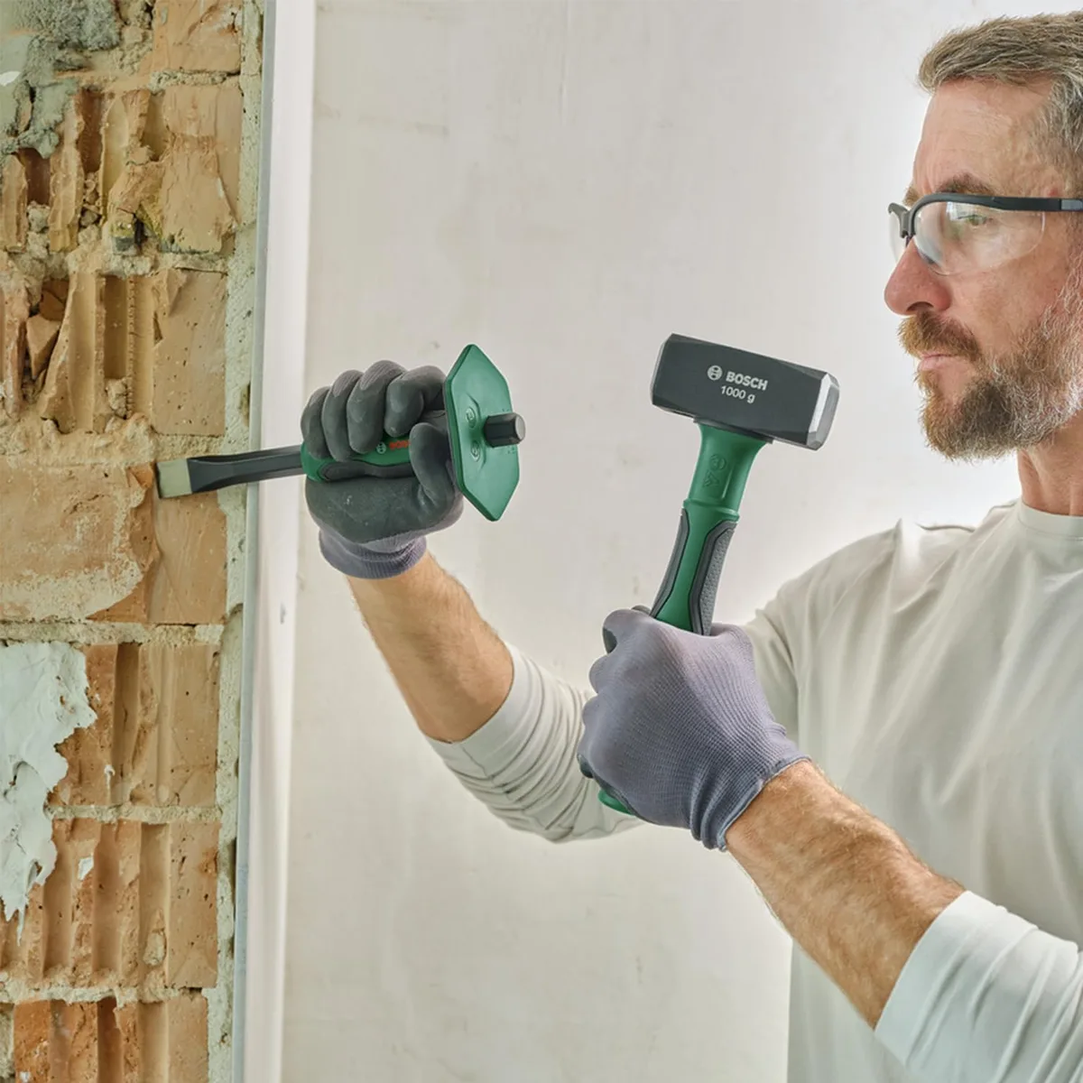 Плоске зубило Bosch, 250x102x81мм, з захистом для руки, CrV.